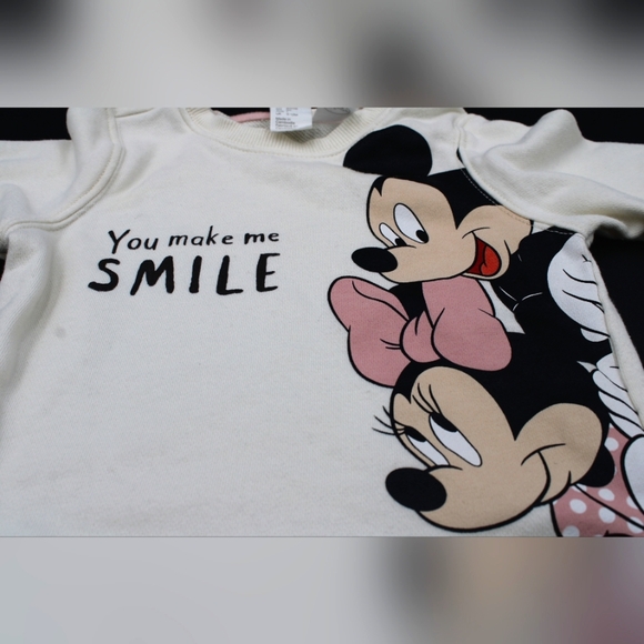 Baby Girls 12M Sweatshirt Bundle – 2 Pieces – Pink - Picture 3 of 6